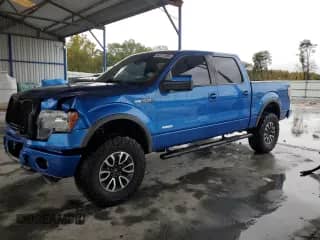 2012 Ford F-150 Lariat with VIN 1FTFW1ET5CFC48327, listed as a Copart auction lot 90117585 with 112,906 mi miles and Salvage title. Bid and sale history available at DreamBid. Image 1.