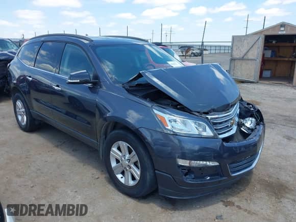 2013 Chevrolet Traverse LT with VIN 1GNKVJKD4DJ229417, listed as a IAAI auction lot 42356381 with 195,601 mi miles and . Bid and sale history available at DreamBid. Image 1.