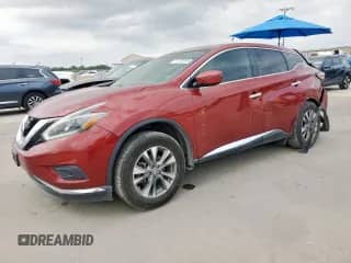 2018 Nissan Murano SV z VIN 5N1AZ2MG9JN165364, wystawiony jako Copart lot #71133995 z przebiegiem 249 113 mil mil oraz Szkoda całkowita • Salvage title. Historia ofert i sprzedaży dostępna na DreamBid. Obrazek 1.