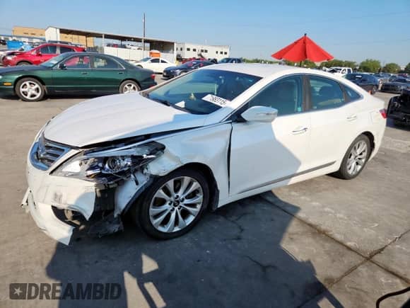 2014 Hyundai Azera Limited with VIN KMHFH4JG1EA419123, listed as a Copart auction lot 71983115 with 157,863 mi miles and Salvage title. Bid and sale history available at DreamBid. Image 1.
