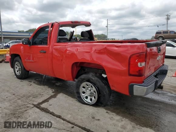 2007 Chevrolet Silverado 1500 Work Truck with VIN 1GCEC14C77Z621393, listed as a Copart auction lot 67382725 with 165,368 mi miles and Salvage title. Bid and sale history available at DreamBid. Image 2.