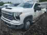 2024 Chevrolet Silverado 3500HD LTZ with VIN 1GC4YUEY6RF197332, listed as a Copart auction lot 67142545 with 57,658 mi miles and Salvage title. Bid and sale history available at DreamBid. Image 1.