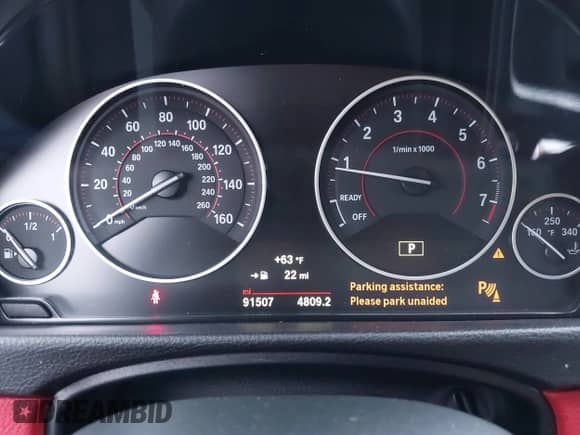 2018 BMW 4 Series 440i with VIN WBA4W7C56JAB93721, listed as a IAAI auction lot 43181725 with 91,507 mi miles and . Bid and sale history available at DreamBid. Image 7.