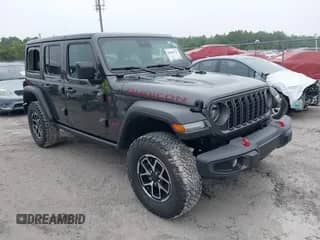 2025 Jeep Wrangler Rubicon with VIN 1C4PJXFN7SW521501, listed as a IAAI auction lot 42906778 with 7,819 mi miles and . Bid and sale history available at DreamBid. Image 1.