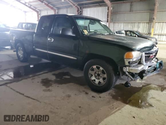2005 GMC Sierra 1500 SLT with VIN 1GTEC19T45Z134514, listed as a Copart auction lot 41648155 with Not provided miles and Salvage title. Bid and sale history available at DreamBid. Image 4.