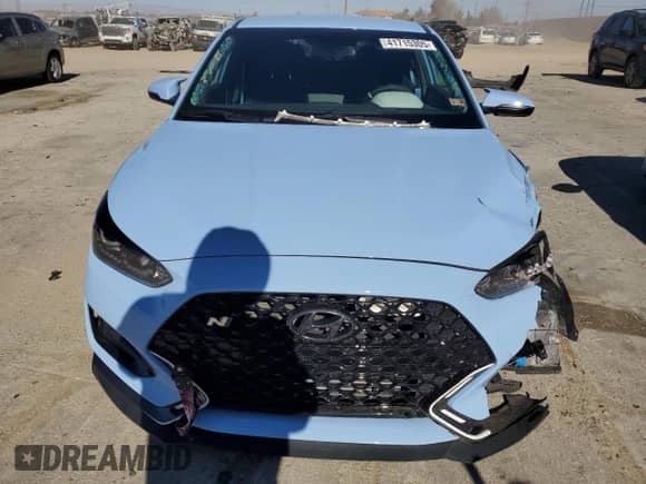 2020 Hyundai Veloster with VIN KMHT36AH8LU008240, listed as a Copart auction lot 41715305 with 37,199 mi miles and Salvage title. Bid and sale history available at DreamBid. Image 5.