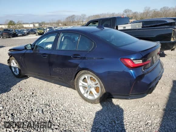 2021 BMW M3 with VIN WBS53AY06MFL37453, listed as a Copart auction lot 44033564 with 21,598 mi miles and Salvage title. Bid and sale history available at DreamBid. Image 2.