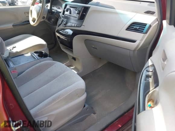 2013 Toyota Sienna LE AAS with VIN 5TDKK3DC4DS393304, listed as a IAAI auction lot 43157223 with 126,460 mi miles and . Bid and sale history available at DreamBid. Image 5.