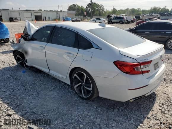 2020 Honda Accord Sport z VIN 1HGCV1F36LA147445, wystawiony jako Copart lot #58787595 z przebiegiem Nie podano mil oraz Szkoda całkowita • Salvage title. Historia ofert i sprzedaży dostępna na DreamBid. Obrazek 2.