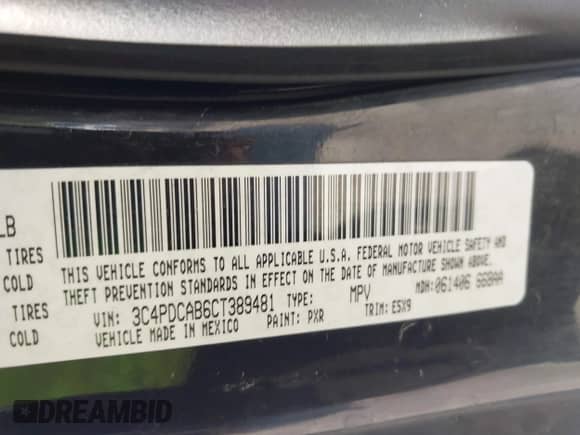 2012 Dodge Journey American Value z VIN 3C4PDCAB6CT389481, wystawiony jako IAAI lot #43359773 z przebiegiem 164 652 mil mil oraz . Historia ofert i sprzedaży dostępna na DreamBid. Obrazek 9.