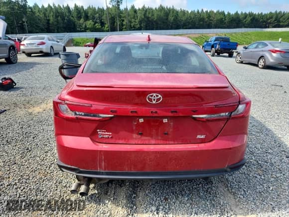 2025 Toyota Camry LE with VIN 4T1DAACK0SU078030, listed as a Copart auction lot 65156205 with Not provided miles and Salvage title. Bid and sale history available at DreamBid. Image 6.