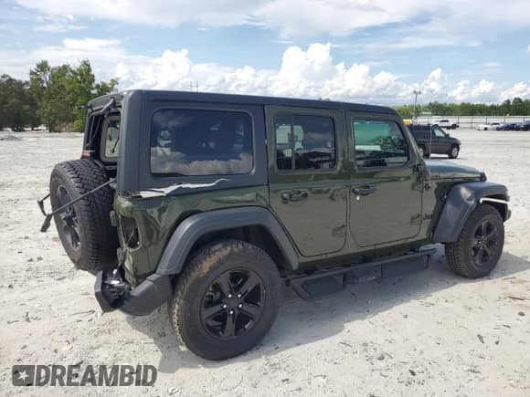 2021 Jeep Wrangler Unlimited Willys с VIN 1C4HJXDN9MW535152, выставлен на аукционе Copart как лот 68886145 с пробегом 33 616 миль миль и Списание • Salvage title. История ставок и продаж доступна на DreamBid. Изображение 3.