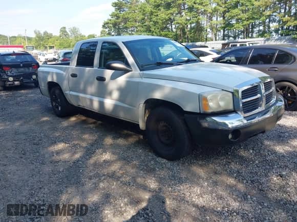 2005 Dodge Dakota SLT with VIN 1D7HW48N95S287753, listed as a IAAI auction lot 42806103 with 166,000 mi miles and . Bid and sale history available at DreamBid. Image 1.
