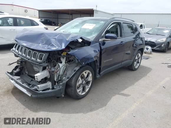 2021 Jeep Compass Limited with VIN 3C4NJCCB1MT581406, listed as a IAAI auction lot 41934159 with 22,967 mi miles and . Bid and sale history available at DreamBid. Image 18.