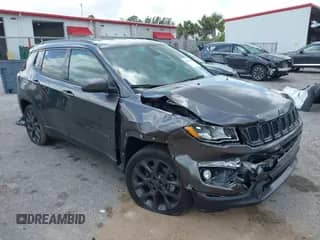 2021 Jeep Compass 80th Anniversary with VIN 3C4NJCEB6MT581320, listed as a IAAI auction lot 41946150 with 16,144 mi miles and . Bid and sale history available at DreamBid. Image 1.