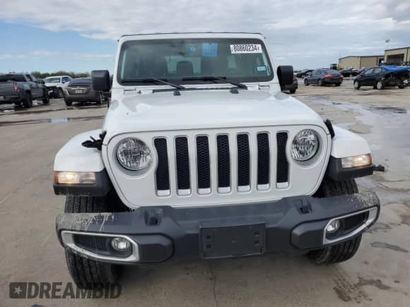 2023 Jeep Wrangler Sahara Altitude with VIN 1C4HJXEG5PW570629, listed as a Copart auction lot 80860234 with 15,121 mi miles and Salvage title. Bid and sale history available at DreamBid. Image 5.