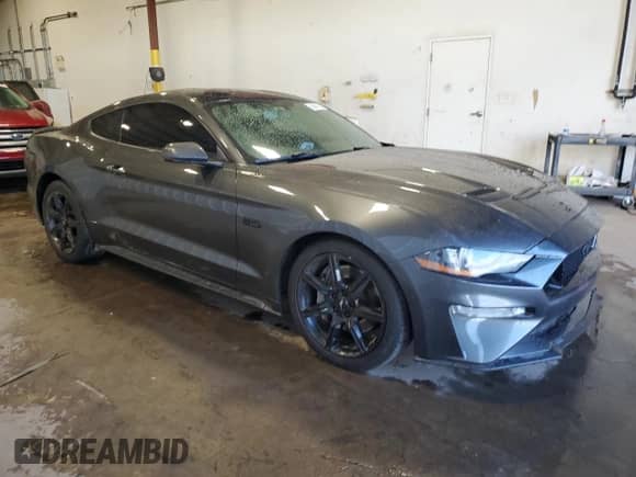 2019 Ford Mustang GT with VIN 1FA6P8CF2K5180839, listed as a Copart auction lot 85645725 with 66,028 mi miles and Salvage title. Bid and sale history available at DreamBid. Image 4.