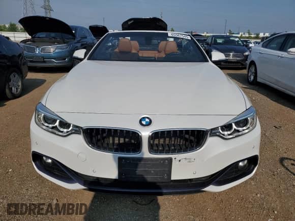 2017 BMW 4 Series 430i with VIN WBA4U7C36H5H19868, listed as a Copart auction lot 65567545 with 34,816 mi miles and Salvage title. Bid and sale history available at DreamBid. Image 5.
