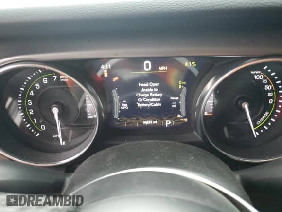 2023 Jeep Wrangler with VIN 1C4JJXN60PW663065, listed as a Copart auction lot 61904565 with 34,831 mi miles and Non repairable. Bid and sale history available at DreamBid. Image 9.