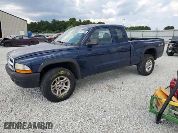 2004 Dodge Dakota with VIN 1D7HG12K24S669115, listed as a Copart auction lot 69128505 with 176,242 mi miles and Salvage title. Bid and sale history available at DreamBid. Image 1.