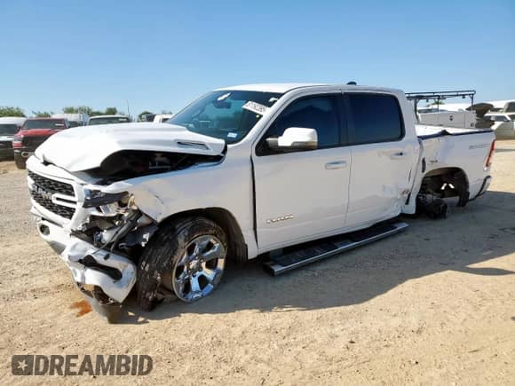 2023 Ram 1500 Lone Star with VIN 1C6SRFFTXPN628560, listed as a Copart auction lot 61192395 with 29,529 mi miles and Salvage title. Bid and sale history available at DreamBid. Image 1.