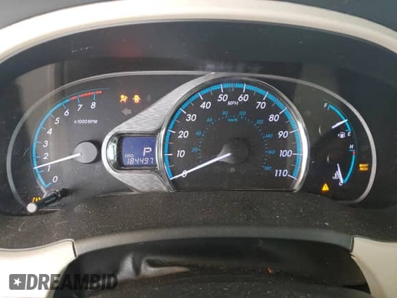 2014 Toyota Sienna XLE with VIN 5TDYK3DC2ES411861, listed as a Copart auction lot 81555925 with 184,497 mi miles and Salvage title. Bid and sale history available at DreamBid. Image 9.