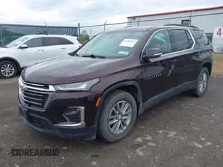 2022 Chevrolet Traverse LT Cloth z VIN 1GNEVGKWXNJ186835, wystawiony jako IAAI lot #42983963 z przebiegiem 65 709 mil mil oraz . Historia ofert i sprzedaży dostępna na DreamBid. Obrazek 2.