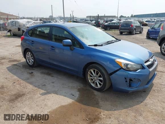 2014 Subaru Impreza Premium with VIN JF1GPAC63E8242702, listed as a IAAI auction lot 42896782 with 153,521 mi miles and . Bid and sale history available at DreamBid. Image 1.