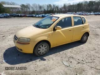 2004 Chevrolet Aveo LS с VIN KL1TJ62644B194287, выставлен на аукционе Copart как лот 50257095 с пробегом 186 191 миль миль и Чистый • Clean title. История ставок и продаж доступна на DreamBid. Изображение 1.