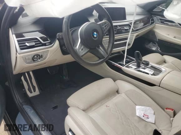 2020 BMW 7 Series 750i xDrive with VIN WBA7U2C04LGM27216, listed as a Copart auction lot 66707815 with Not provided miles and Salvage title. Bid and sale history available at DreamBid. Image 8.