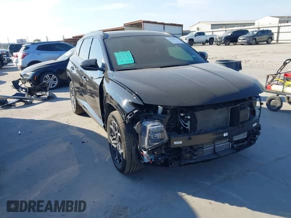 2024 Hyundai Tucson N Line with VIN KM8JFCD12RU180882, listed as a IAAI auction lot 43196257 with 8,318 mi miles and . Bid and sale history available at DreamBid. Image 1.