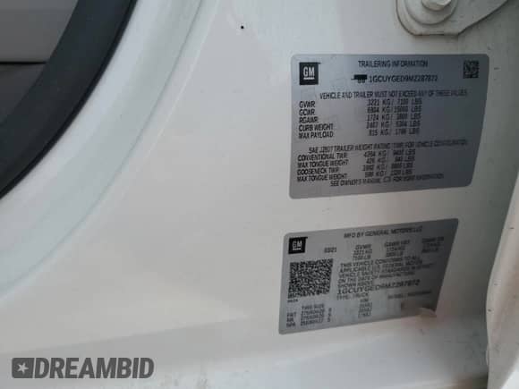 2021 Chevrolet Silverado 1500 LTZ с VIN 1GCUYGED9MZ287872, выставлен на аукционе Copart как лот 73402654 с пробегом Не указан миль и Списание • Salvage title. История ставок и продаж доступна на DreamBid. Изображение 12.