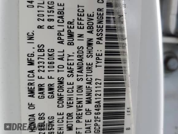 2011 Honda Accord SE z VIN 1HGCP2F64BA121127, wystawiony jako Copart lot #80648975 z przebiegiem Nie podano mil oraz Szkoda całkowita • Salvage title. Historia ofert i sprzedaży dostępna na DreamBid. Obrazek 13.