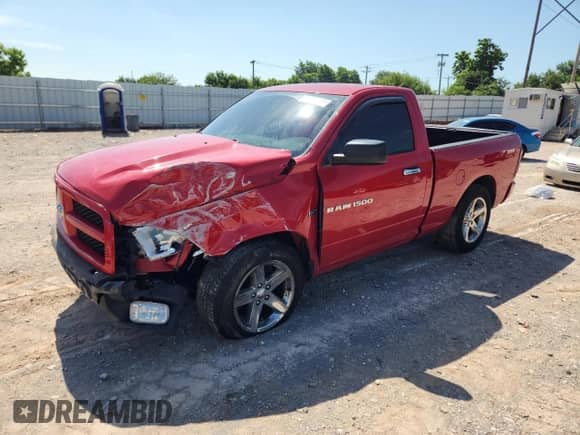 2012 Ram 1500 Express с VIN 3C6JD6AT4CG277004, выставлен на аукционе Copart как лот 63793735 с пробегом 87 921 миль миль и Списание • Salvage title. История ставок и продаж доступна на DreamBid. Изображение 1.