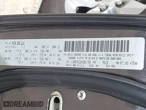 2019 Ram 1500 Tradesman z VIN 1C6RR7KG2KS681728, wystawiony jako IAAI lot #42823098 z przebiegiem 83 446 mil mil oraz . Historia ofert i sprzedaży dostępna na DreamBid. Obrazek 9.