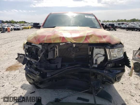 2020 Ram 1500 Tradesman z VIN 1C6RREGG3LN119611, wystawiony jako Copart lot #53711615 z przebiegiem 111 167 mil mil oraz Szkoda całkowita • Salvage title. Historia ofert i sprzedaży dostępna na DreamBid. Obrazek 5.