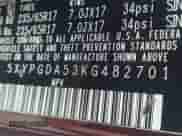 2019 Kia Sorento LX с VIN 5XYPGDA53KG482701, выставлен на аукционе IAAI как лот 42229929 с пробегом 161 526 миль миль и . История ставок и продаж доступна на DreamBid. Изображение 9.