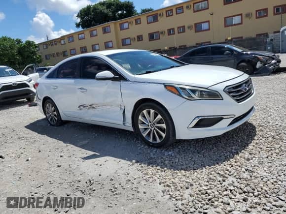 2017 Hyundai Sonata Sport with VIN 5NPE34AF0HH534413, listed as a Copart auction lot 80492175 with 79,154 mi miles and Salvage title. Bid and sale history available at DreamBid. Image 4.