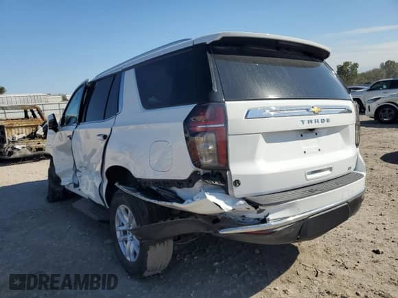 2023 Chevrolet Tahoe LT with VIN 1GNSKNKD9PR219696, listed as a Copart auction lot 85706515 with Not provided miles and Clean title. Bid and sale history available at DreamBid. Image 2.