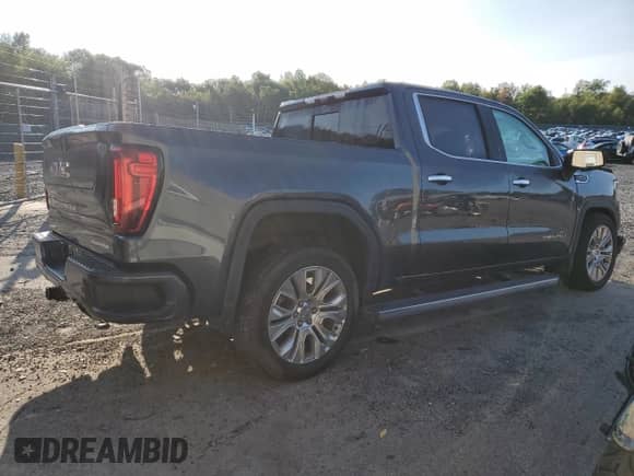 2020 GMC Sierra 1500 Denali with VIN 1GTU9FELXLZ213633, listed as a Copart auction lot 71214345 with 71,688 mi miles and Salvage title. Bid and sale history available at DreamBid. Image 3.