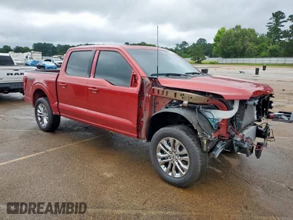 2025 Ford F-150 Lariat с VIN 1FTFW5L8XSFA15404, выставлен на аукционе Copart как лот 58945285 с пробегом 3 454 миль миль и Списание • Salvage title. История ставок и продаж доступна на DreamBid. Изображение 4.