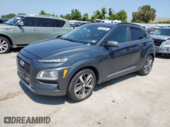 2018 Hyundai Kona Limited с VIN KM8K33A59JU078813, выставлен на аукционе Copart как лот 68455065 с пробегом 94 120 миль миль и Списание • Salvage title. История ставок и продаж доступна на DreamBid. Изображение 1.
