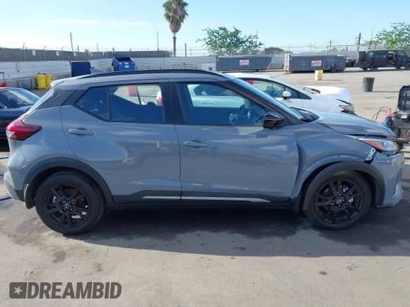 2023 Nissan Kicks SR with VIN 3N1CP5DV5PL563637, listed as a IAAI auction lot 43175483 with 22,643 mi miles and . Bid and sale history available at DreamBid. Image 14.