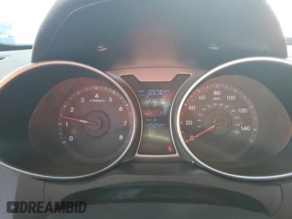 2012 Hyundai Veloster w/Gray Int with VIN KMHTC6AD2CU054322, listed as a Copart auction lot 83847905 with 105,784 mi miles and Salvage title. Bid and sale history available at DreamBid. Image 9.