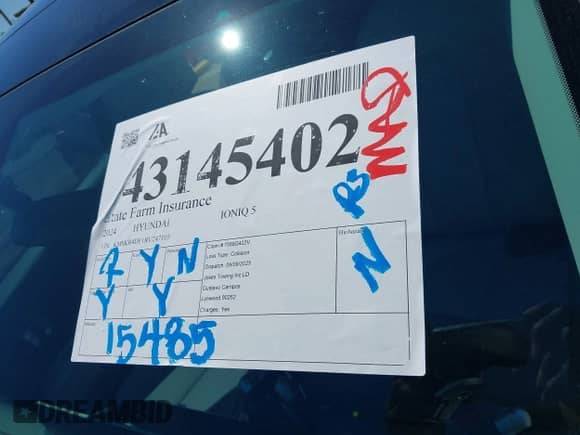 2024 Hyundai Ioniq 5 Limited с VIN KM8KR4DE1RU247105, выставлен на аукционе IAAI как лот 43145402 с пробегом 15 485 миль миль и . История ставок и продаж доступна на DreamBid. Изображение 20.