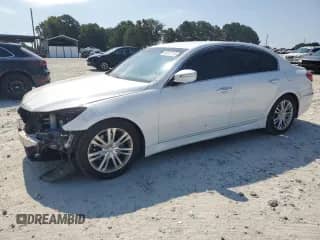 2014 Hyundai Genesis 3.8L z VIN KMHGC4DD0EU259819, wystawiony jako Copart lot #80172115 z przebiegiem 90 387 mil mil oraz Szkoda całkowita • Salvage title. Historia ofert i sprzedaży dostępna na DreamBid. Obrazek 1.