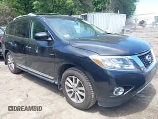 2013 Nissan Pathfinder SL with VIN 5N1AR2MM6DC605689, listed as a IAAI auction lot 42605125 with 172,516 mi miles and . Bid and sale history available at DreamBid. Image 1.