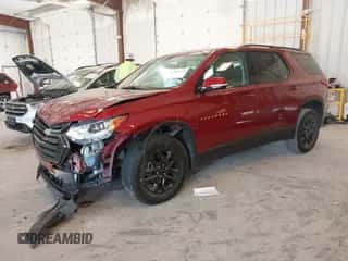 2019 Chevrolet Traverse LT Cloth z VIN 1GNERGKW9KJ227035, wystawiony jako IAAI lot #42802301 z przebiegiem 93 609 mil mil oraz . Historia ofert i sprzedaży dostępna na DreamBid. Obrazek 2.