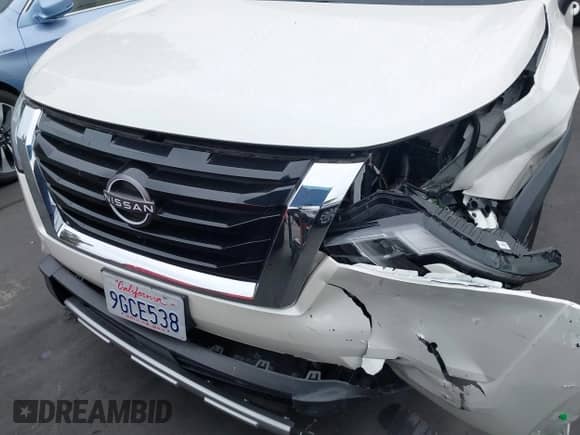 2023 Nissan Pathfinder Platinum with VIN 5N1DR3DG0PC255834, listed as a IAAI auction lot 42211426 with 24,523 mi miles and . Bid and sale history available at DreamBid. Image 13.