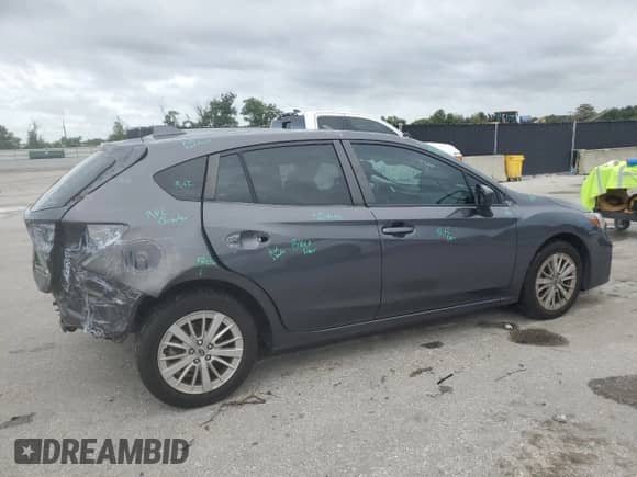 2018 Subaru Impreza Premium with VIN 4S3GTAD64J3752634, listed as a Copart auction lot 85476235 with 107,966 mi miles and Salvage title. Bid and sale history available at DreamBid. Image 3.